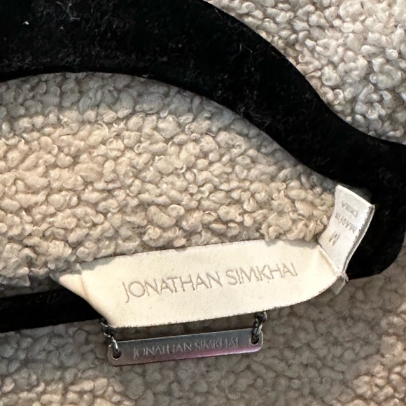 Jonathan Simhkai Corrine Vegan Sherpa Moto Jacket - Picture 11 of 16